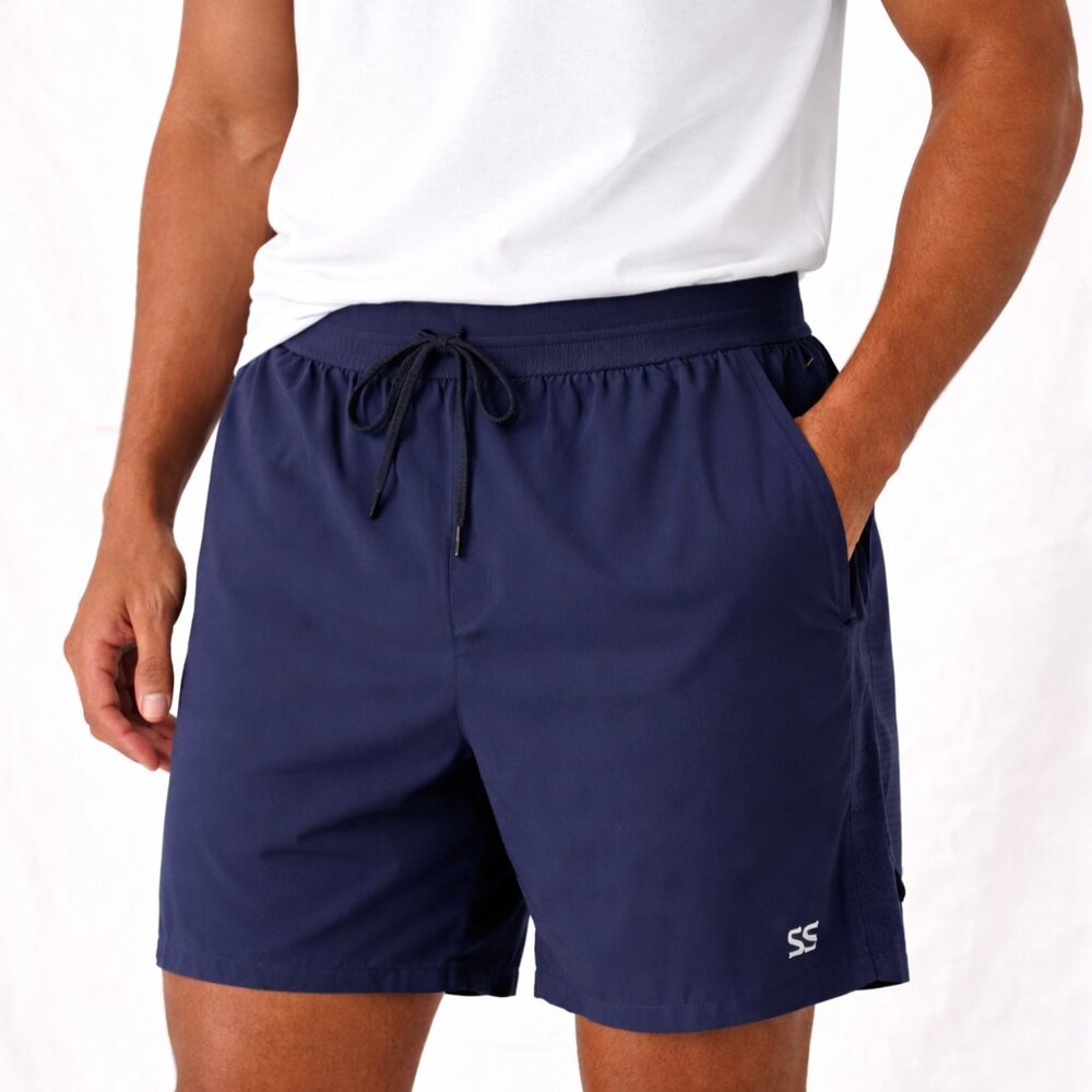 VRST Men’s Navy Athletic Shorts XL Lined Performance Gym Training